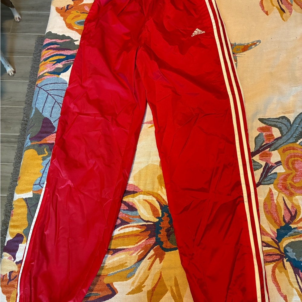 Adidas women’s small windbreaker pants